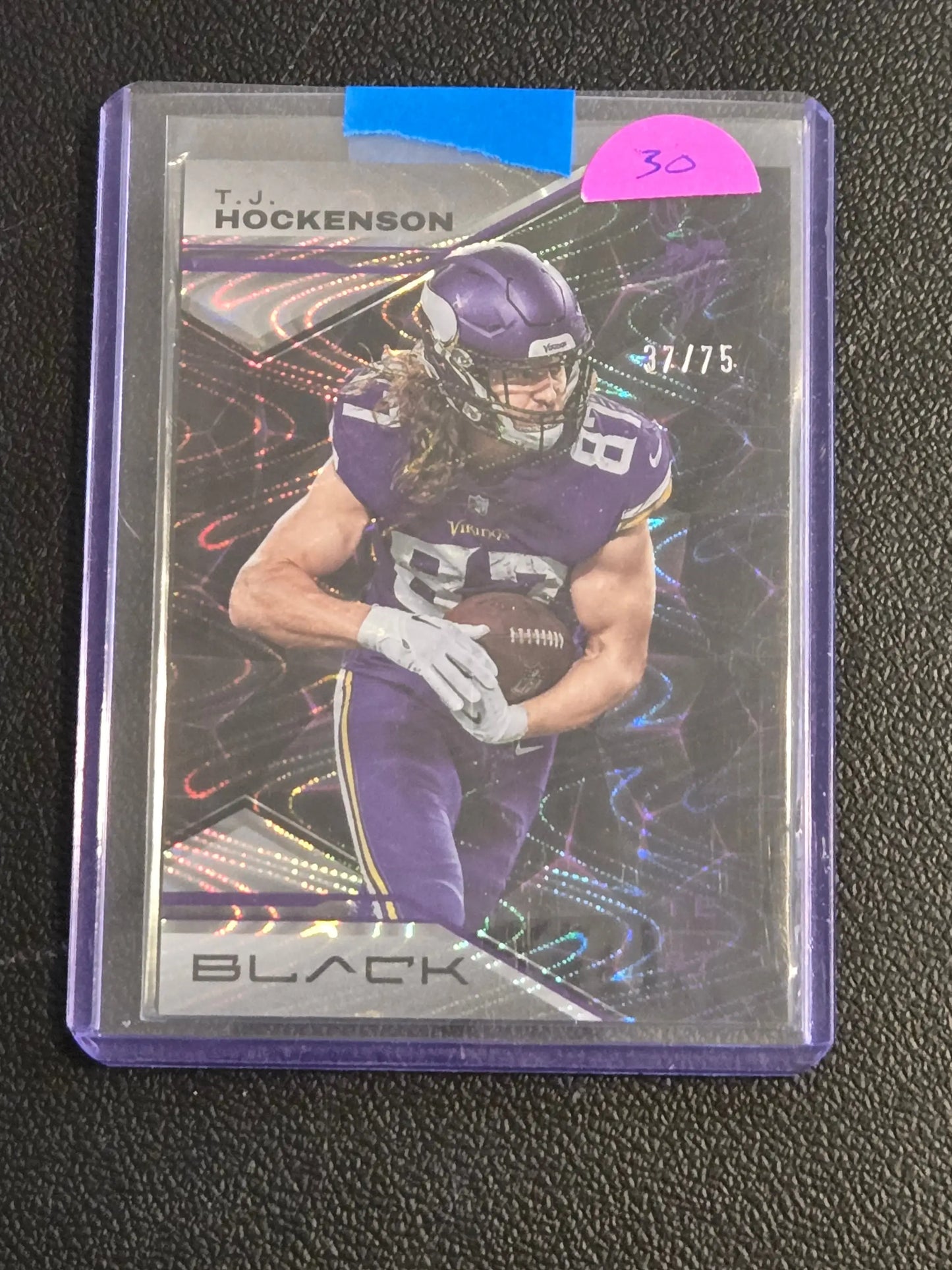2023 Panini Black #55 T.J. Hockenson Royal #/75 - Football Card Single