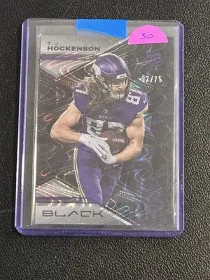 2023 Panini Black #55 T.J. Hockenson Royal #/75 - Football Card Single