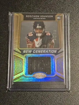 2023 Panini Certified Roschon Johnson New Generation Jerseys Mirror Bronze #/349 - Football Card Single