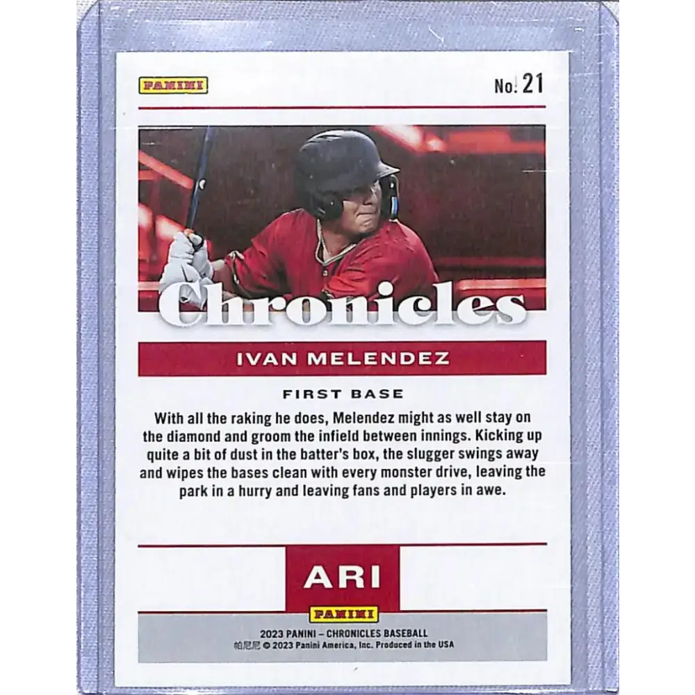 2023 Panini Chronicles #21 Ivan Melendez NM-MT Arizona Diamondbacks - Baseball Card Single