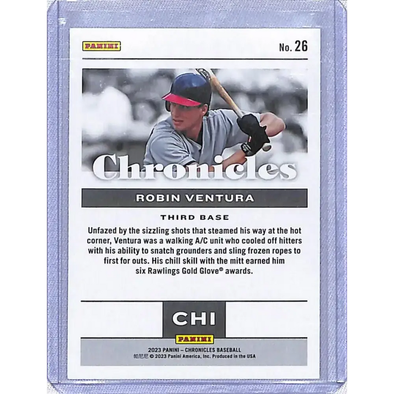 2023 Panini Chronicles #26 Robin Ventura NM-MT Chicago White Sox - Baseball Card Single