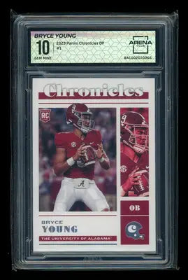 2023 Panini Chronicles Bryce Young #1 RC Football Arena Club 10 - Football Card Single