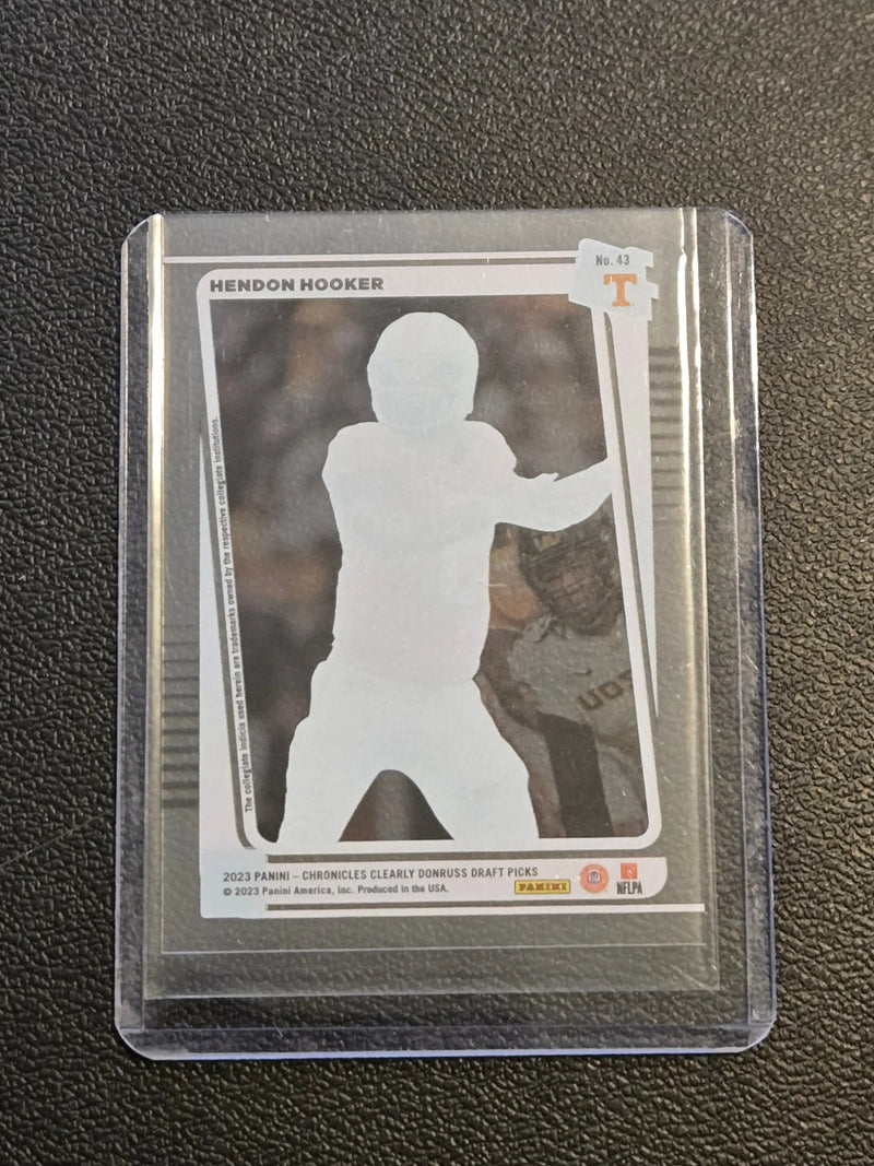 2023 Panini Chronicles Draft Picks #43 Hendon Hooker Clearly Donruss - Football Card Single