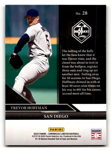 2023 Panini Chronicles Limited #28 Trevor Hoffman NM Near Mint Padres ID:64051 - Baseball Card Single