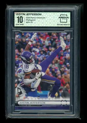 2023 Panini Chronicles Photogenic Justin Jefferson #PH-22 Football Arena Club 10 - Football Card Single