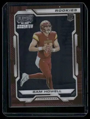 2023 Panini Chronicles Playoff Momentum Sam Howell #PMR-5 RC Football - Football Card Single