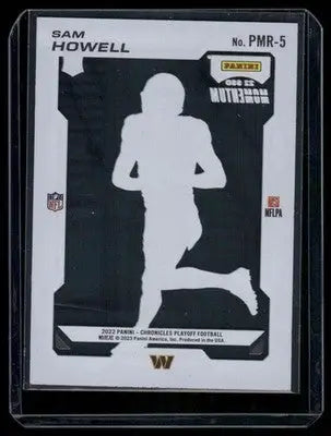 2023 Panini Chronicles Playoff Momentum Sam Howell #PMR-5 RC Football - Football Card Single