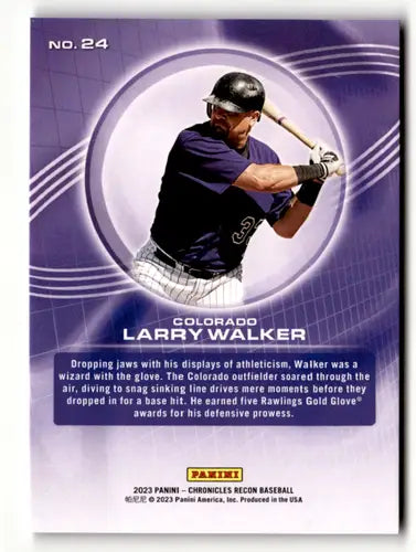 2023 Panini Chronicles Recon #24 Larry Walker NM-MT Rockies ID:64026 - Baseball Card Single