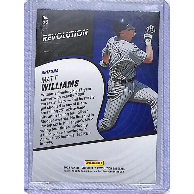 2023 Panini Chronicles Revolution #56 Matt Williams NM-MT Arizona Diamondbacks - Baseball Card Single