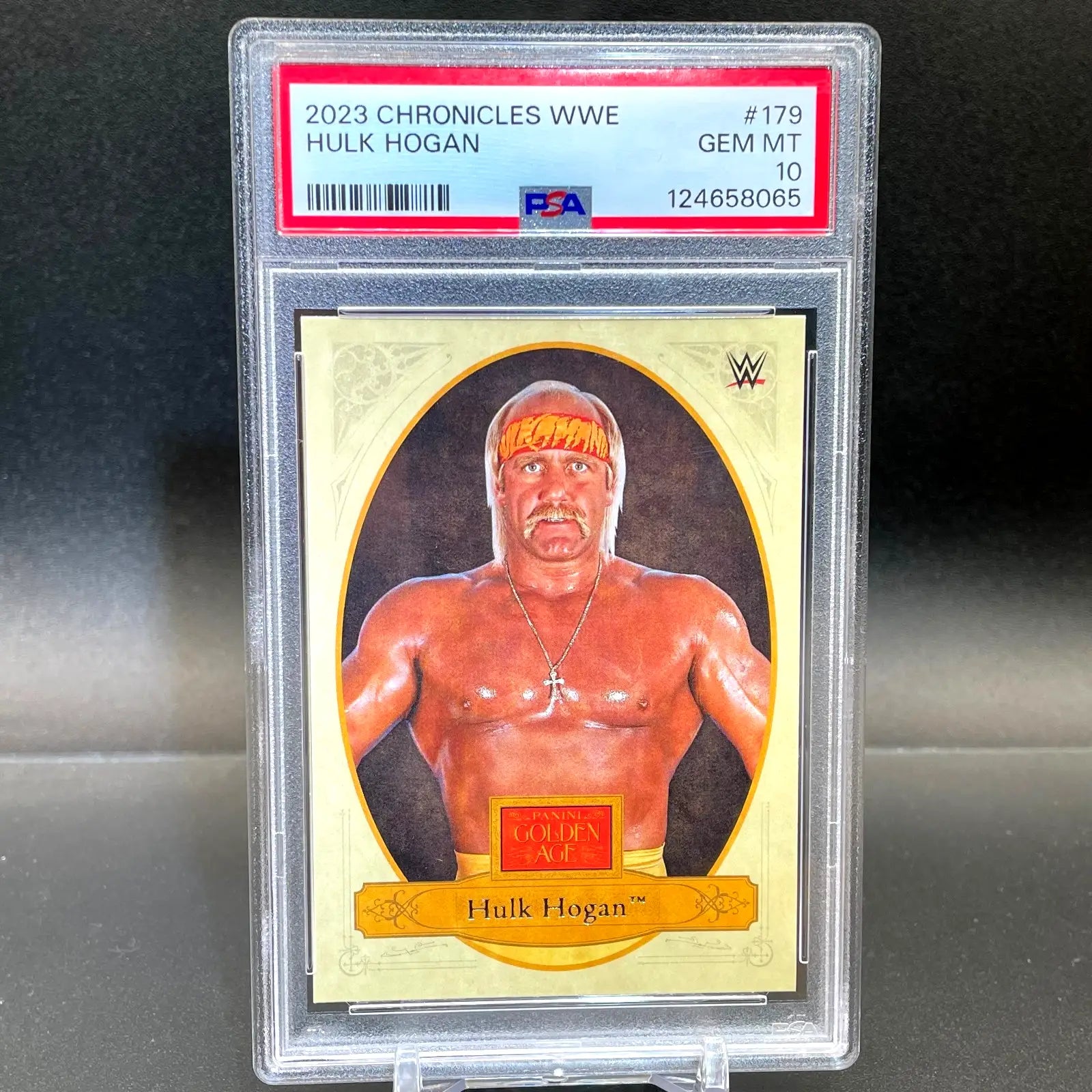 2023 Panini Chronicles WWE Hulk Hogan PSA 10 #179 - Trading Card