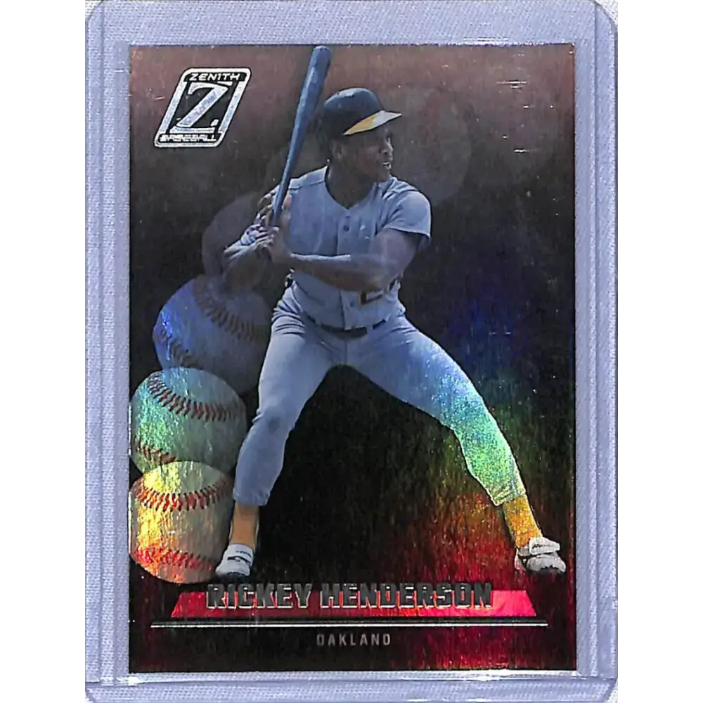 2023 Panini Chronicles Zenith #21 Ricky Henderson NM-MT Oakland Athletics - Baseball Card Single