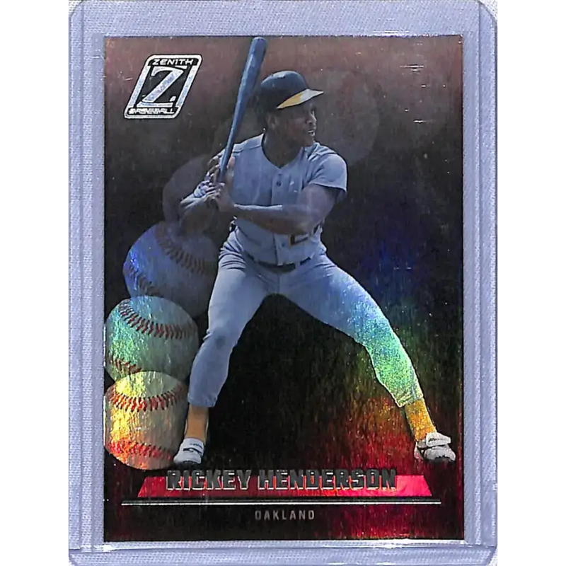 2023 Panini Chronicles Zenith #21 Ricky Henderson NM-MT Oakland Athletics - Baseball Card Single