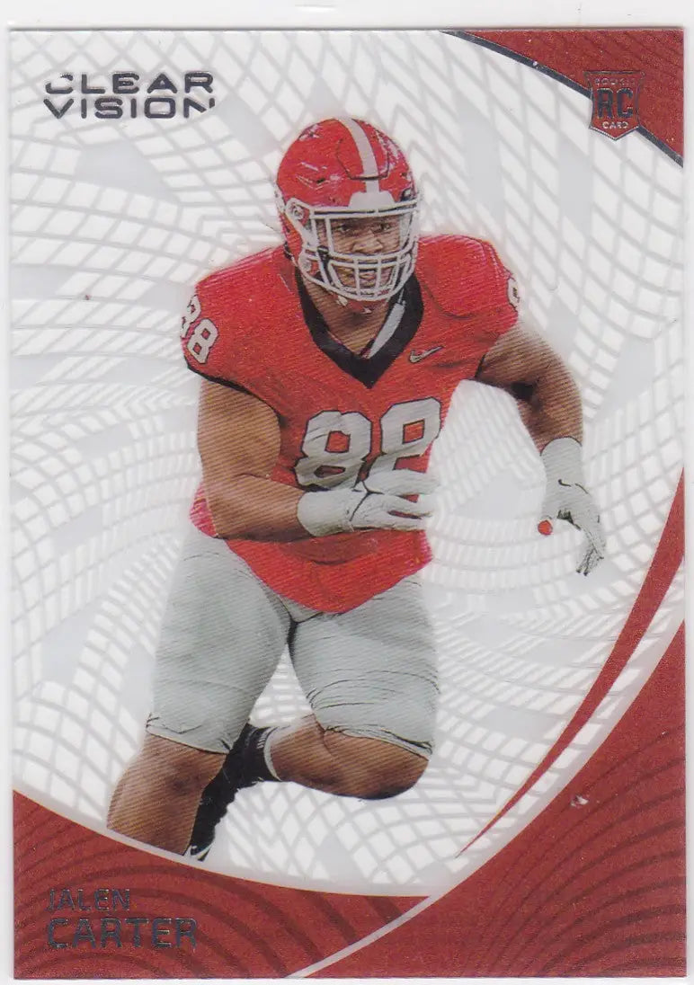 2023 Panini Clear Vision #13 Jalen Carter Georgia Bulldogs - Football Card Single