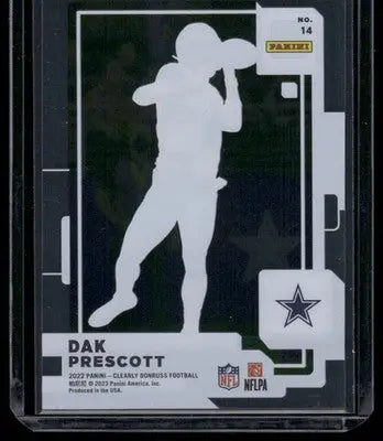 2023 Panini Clearly Donruss Football Dak Prescott #14 Football - Football Card Single