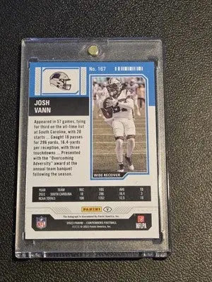 2023 Panini Contenders #167 Josh Vann - Football Card Single