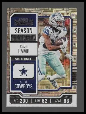 2023 Panini Contenders #27 CeeDee Lamb Season Ticket Mojo