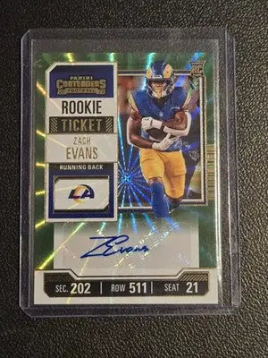 2023 Panini Contenders #270 Zach Evans - Football Card Single