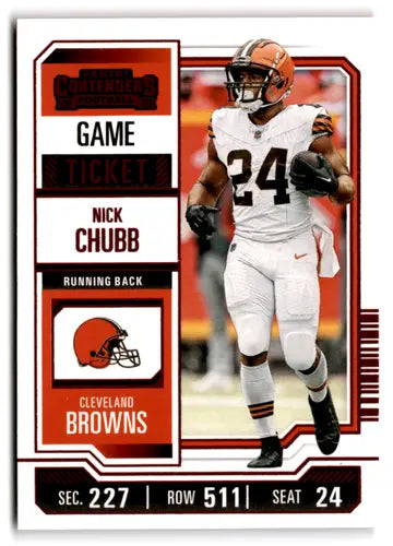 2023 Panini Contenders Game Ticket Red #26 Nick Chubb NM-MT Browns ID:75425 - Football Card Single