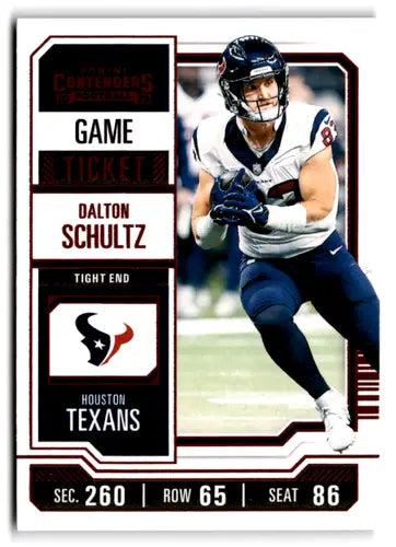 2023 Panini Contenders Game Ticket Red #41 Dalton Schultz NM-MT Texans ID:75426 - Football Card Single