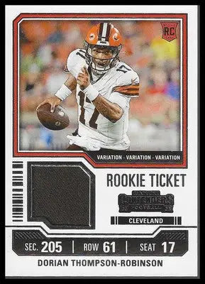 2023 Panini Contenders Rke Ticket Swatches Var #TS10V Dorian Thompson-Robinson