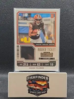 2023 Panini Contenders - Rookie Ticket Swatches Cedric Tillman #TS3V Variations - Football Card Single