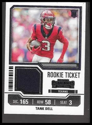 2023 Panini Contenders - Rookie Ticket Swatches #TS26 Tank Dell Near Mint