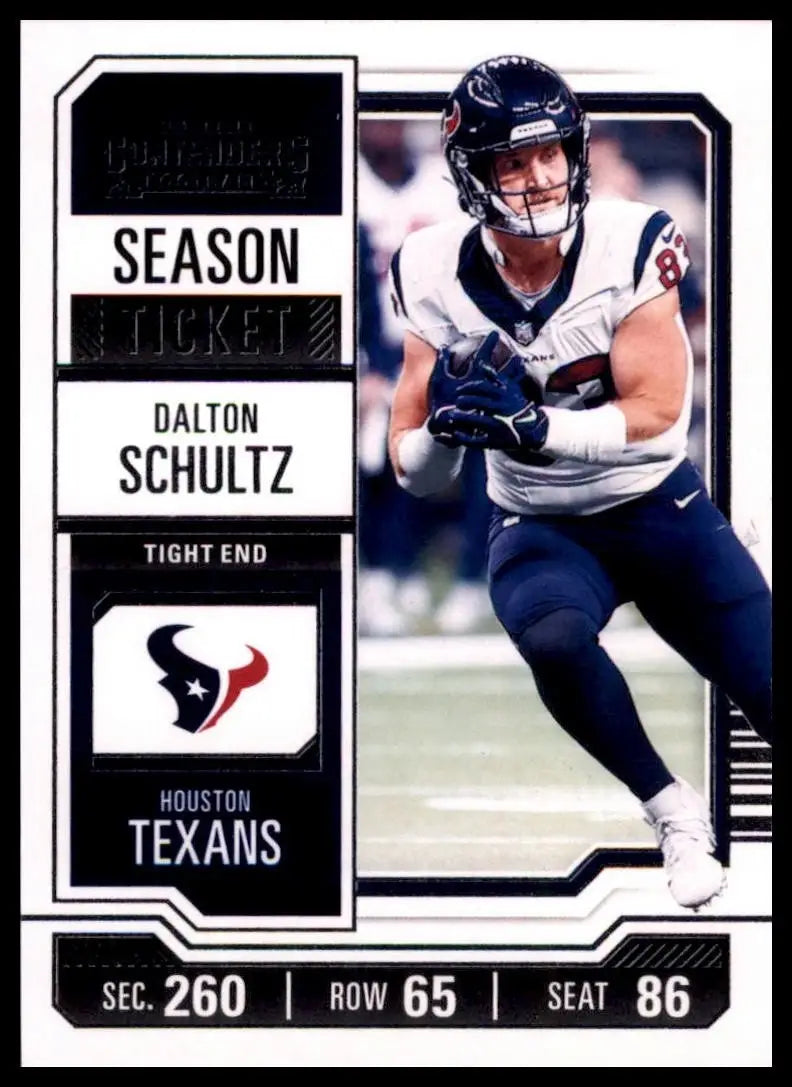 2023 Panini Contenders Season Ticket Dalton Schultz #41 Houston Texans Football - Football Card Single