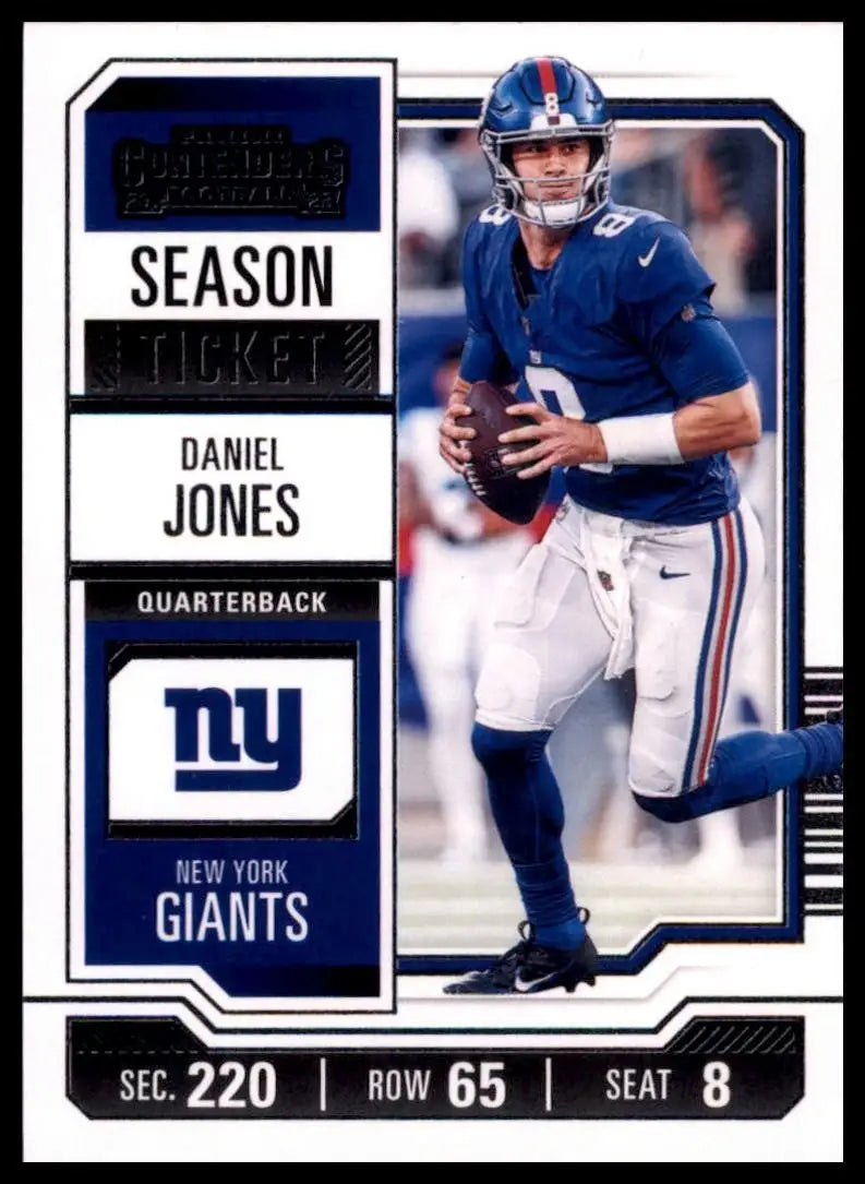 2023 Panini Contenders Season Ticket Daniel Jones #75 New York Giants Football - Football Card Single