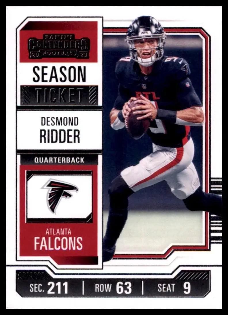 2023 Panini Contenders Season Ticket Desmond Ridder #4 Atlanta Falcons Football - Football Card Single