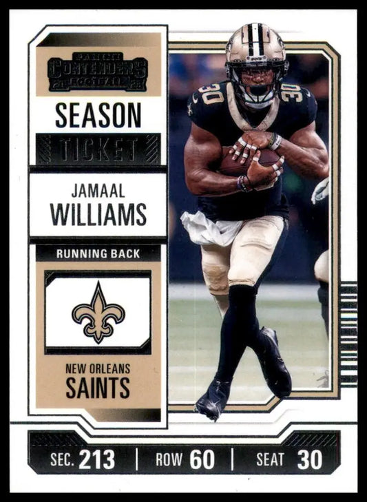 2023 Panini Contenders - Season Ticket Jamaal Williams #73 Retail - Football Card Single