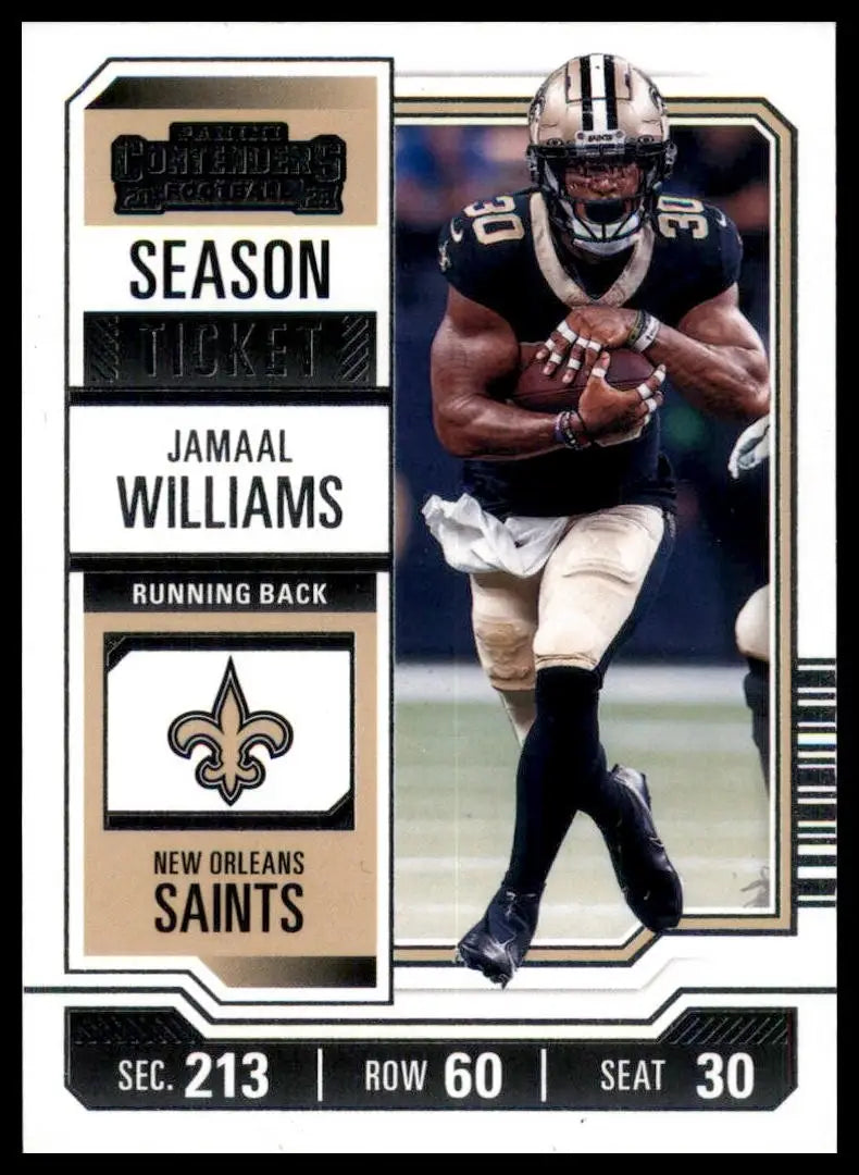 2023 Panini Contenders - Season Ticket Jamaal Williams #73 Retail - Football Card Single