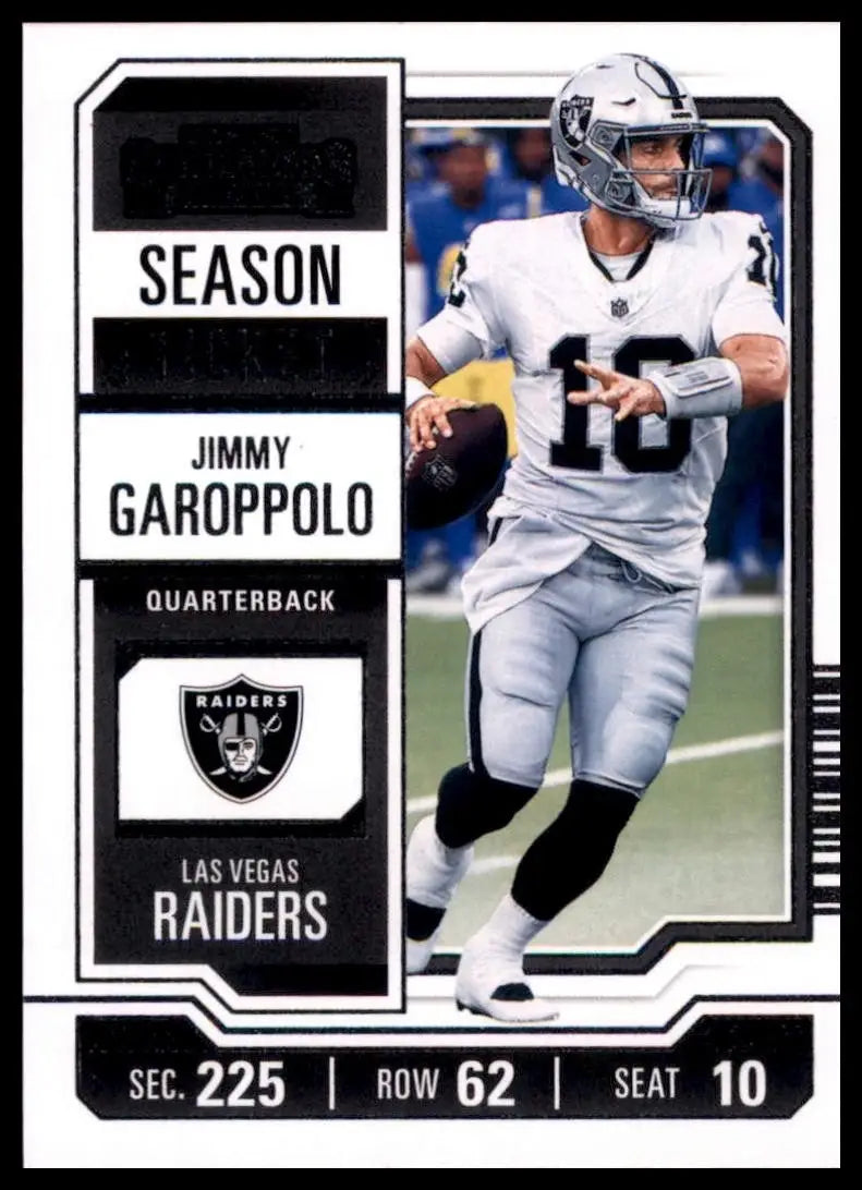 2023 Panini Contenders Season Ticket Jimmy Garoppolo #54 Las Vegas Raiders Card - Football Card Single