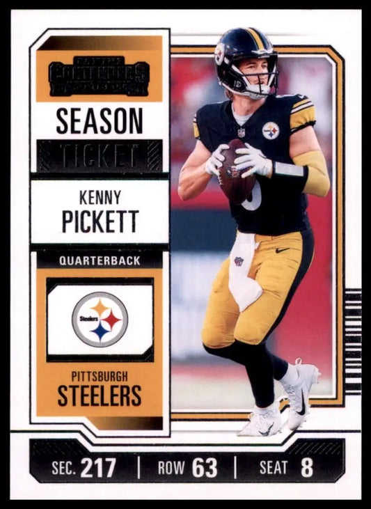 2023 Panini Contenders Season Ticket Kenny Pickett #83 Pittsburgh Steelers Card - Football Card Single
