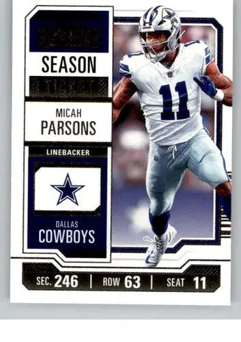 2023 Panini Contenders Season Ticket Retail #29 Micah Parsons NM-MT Cow ID:75433 - Football Card Single