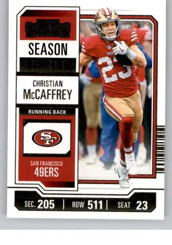 2023 Panini Contenders Season Ticket Retail #87 Christian McCaffrey NM- ID:75443 - Football Card Single