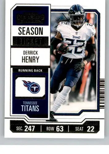 2023 Panini Contenders Season Ticket Retail #96 Derrick Henry NM-MT Tit ID:75445 - Football Card Single