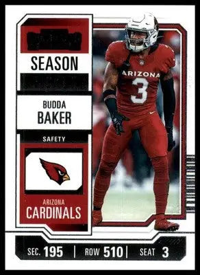 2023 Panini Contenders - Season Ticket Retail Budda Baker 1 Arizona Cardinals - Football Card Single