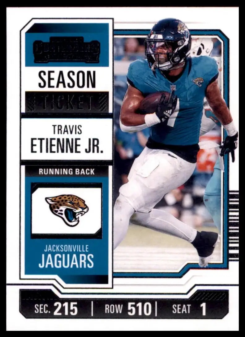 2023 Panini Contenders Season Ticket Travis Etienne #47 Jacksonville Jaguars NFL - Football Card Single