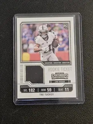2023 Panini Contenders #TS35 Tre Tucker Rookie Ticket Swatches - Football Card Single