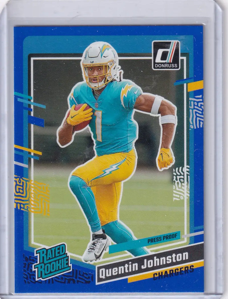 2023 Panini Donruss #353 Quentin Johnston - Los Angeles Chargers - Football Card Single