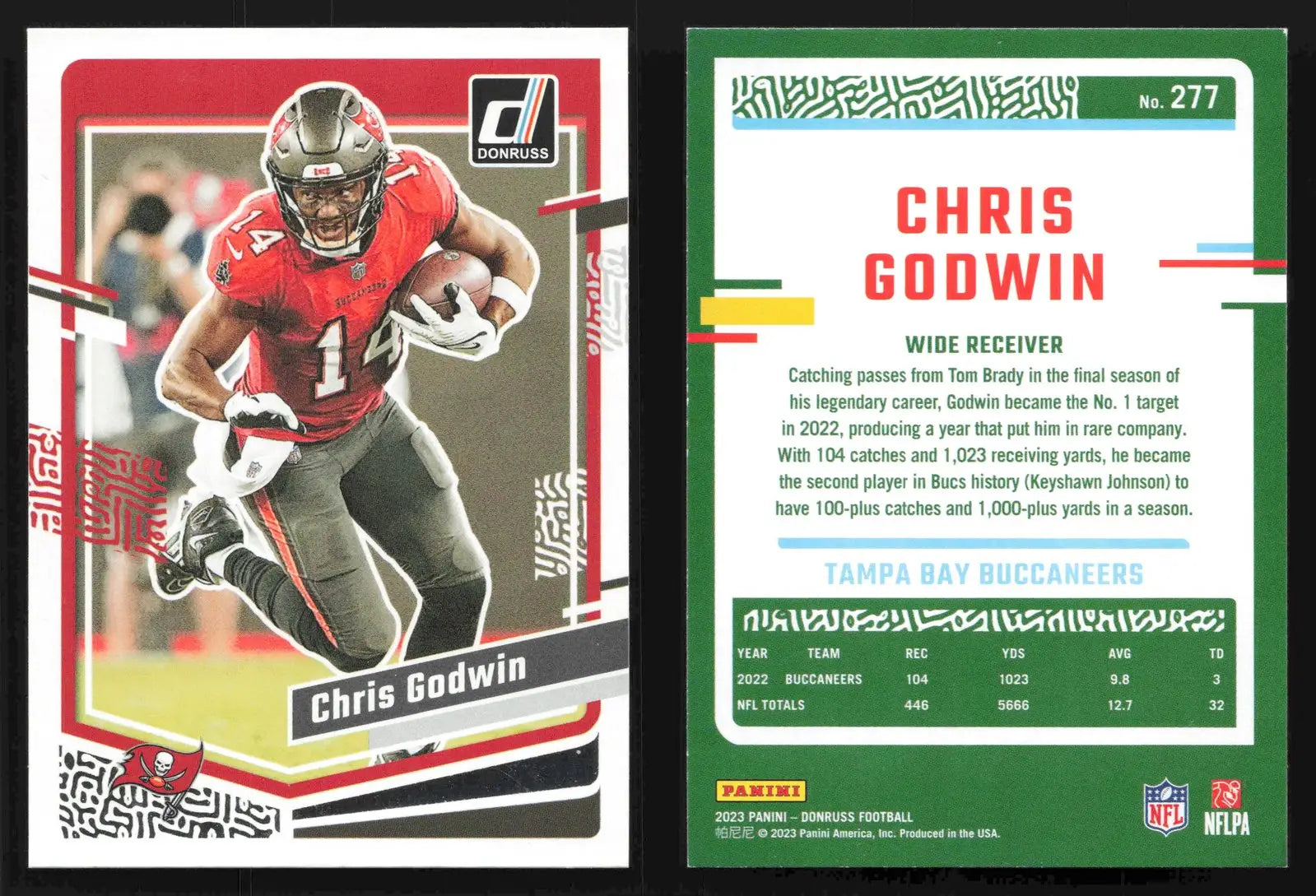 2023 Panini Donruss CHRIS GODWIN #277 Tampa Bay Buccaneers - Football Card Single