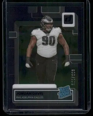 2023 Panini Donruss Clearly Jordan Davis #96 036/175 Purple Football - Football Card Single