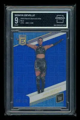 2023 Panini Donruss Elite Blue Sonya Deville #79 082/149 Wrestling Arena Club 9