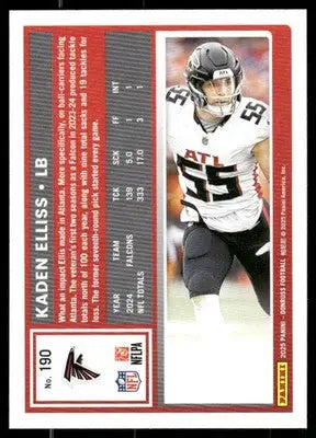 2023 Panini Donruss Football Kaden Elliss #190 Football - Football Card Single