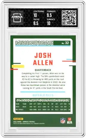 2023 Panini Donruss Josh Allen #32 No Name Football Arena Club 9 - Football Card Single