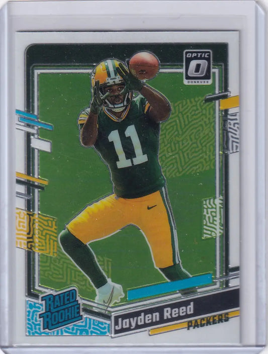 2023 Panini Donruss Optic #239 Jayden Reed - Green Bay Packers - Football Card Single