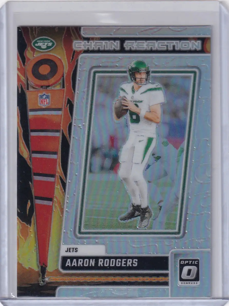 2023 Panini Donruss Optic #CR-AR Aaron Rodgers - New York Jets - Football Card Single