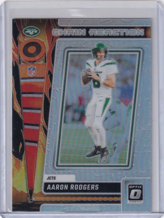 2023 Panini Donruss Optic #CR-AR Aaron Rodgers - New York Jets - Football Card Single