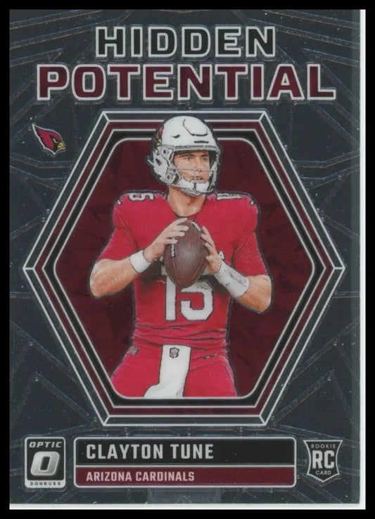 2023 Panini Donruss Optic Hidden Potential Clayton Tune #HP-CT Rookie Cardinals - Football Card Single