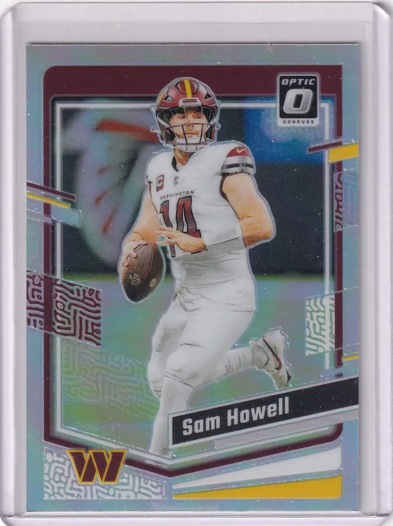 2023 Panini Donruss Optic Holo #198 Sam Howell - Washington Commanders - Football Card Single